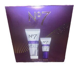 No7 Retinol Duo 2 Pc Set - Night Repair Cream & Pure Retinol Eye Cream, New